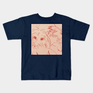 Maltipoo Drawing Sketch Kids T-Shirt